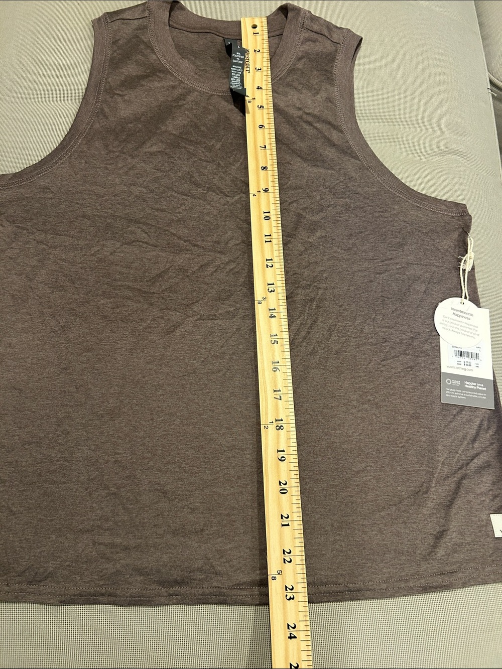 NWT Vuori Energy Top Sleeveless Long Hazel Heather L - Picture 11 of 12